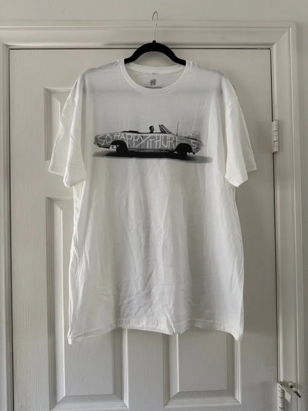 bryan adams so happy it hurts white 2023 tour band tee‎ unisex size large